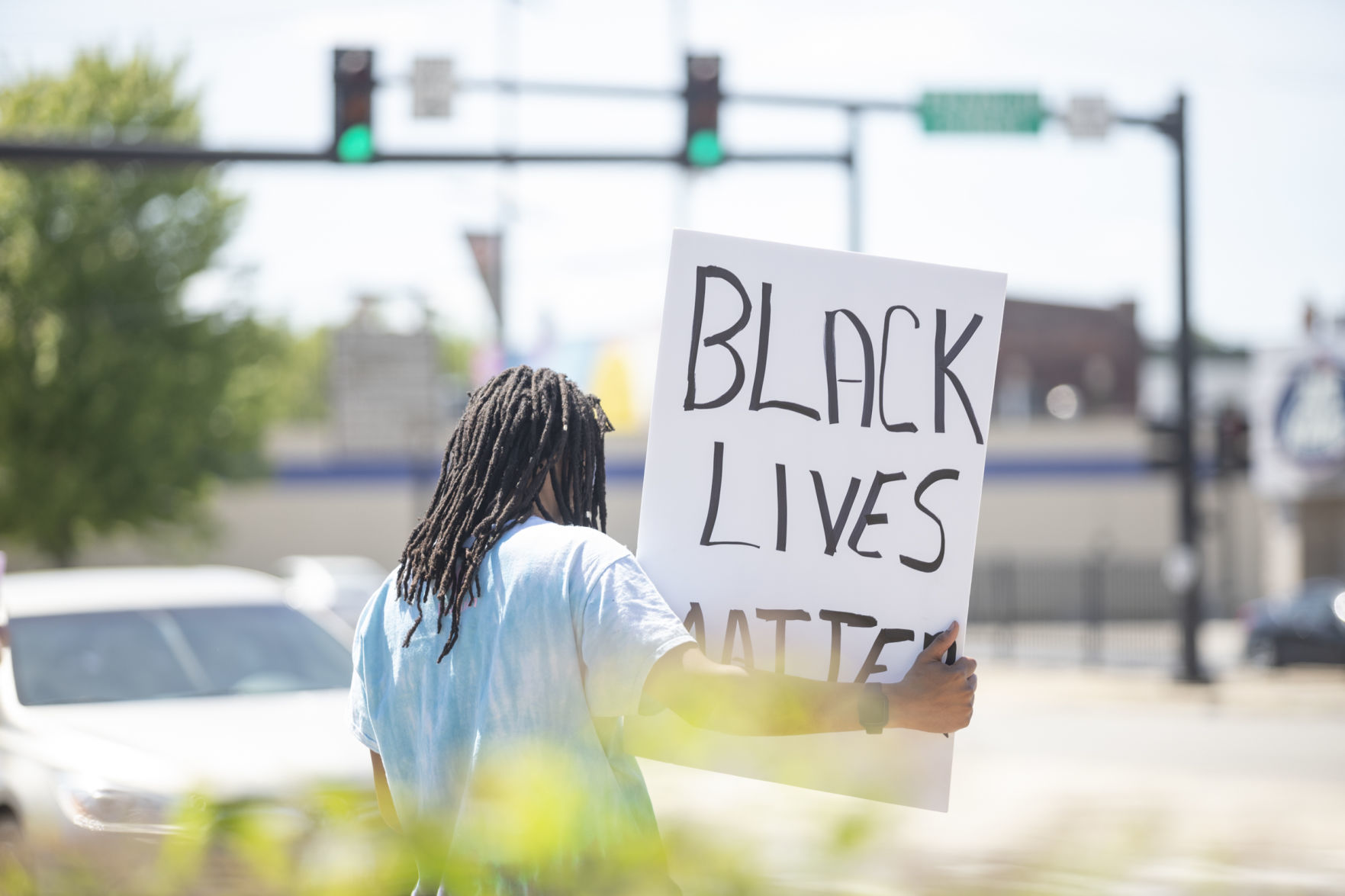 Downtown Decatur protest